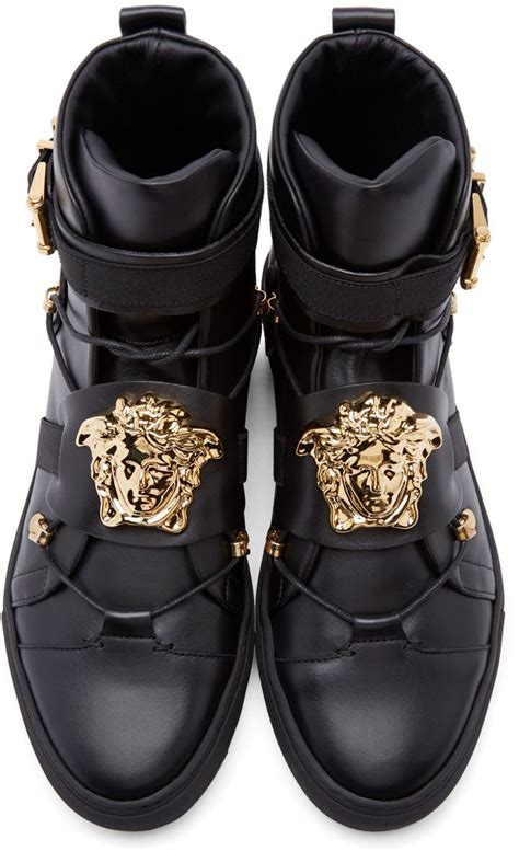 versace couture sneakers women's|high top versace sneakers men.